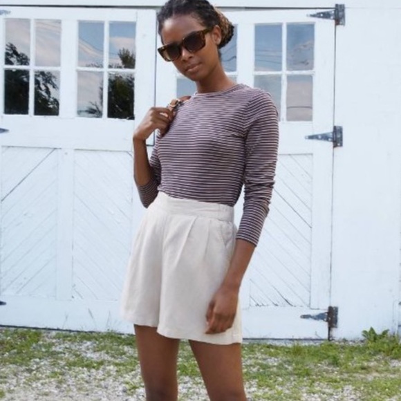 Tops - A New Day Stripes Long Sleeve Tee Top Size Medium